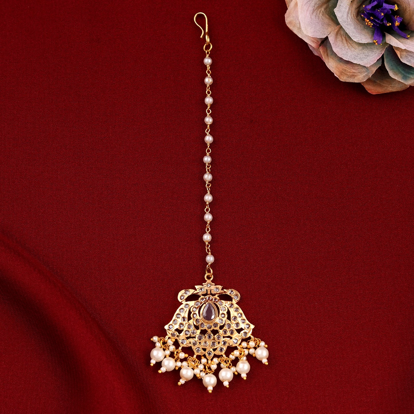 Jadaau Polki Necklace Set