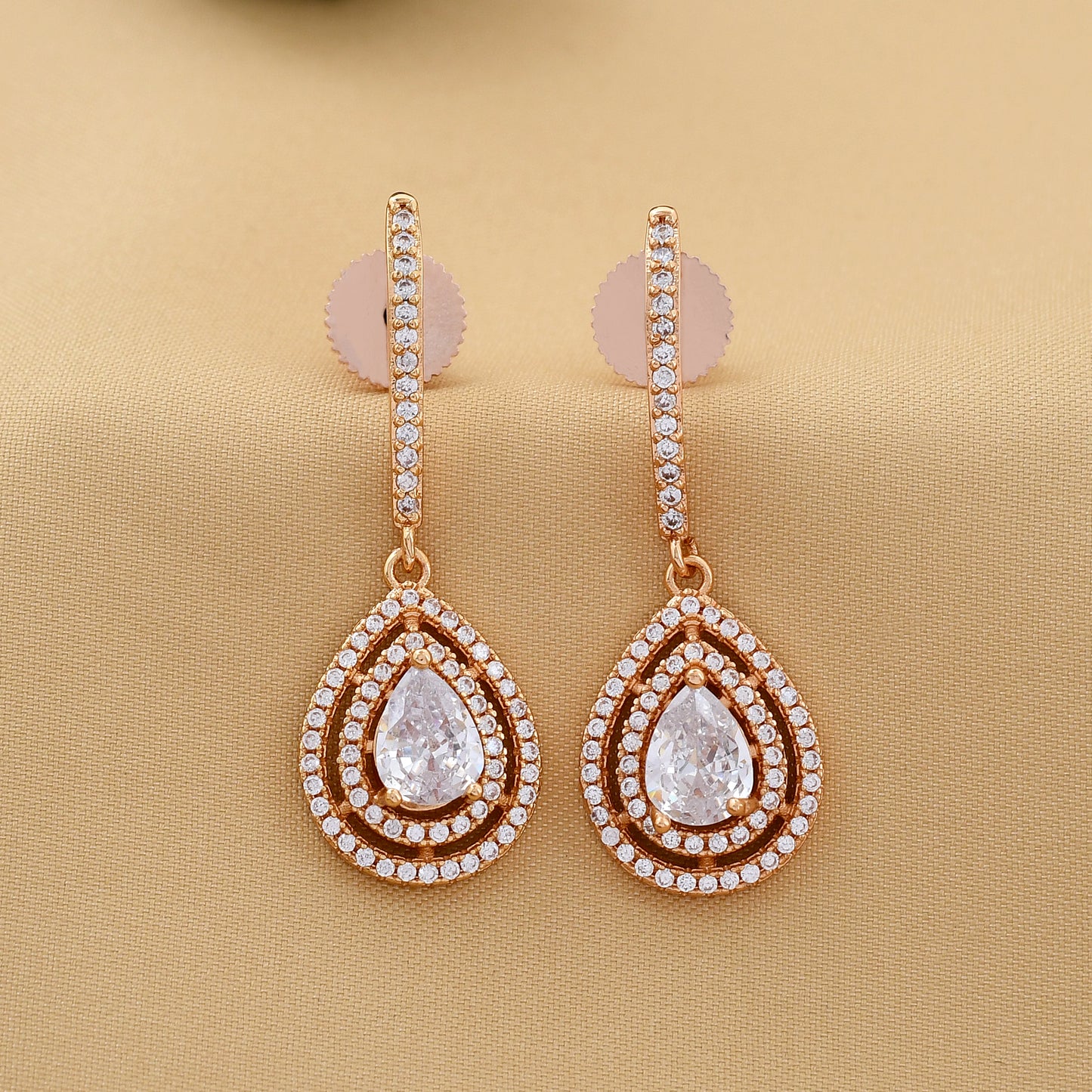 Pear Drop Diamond Earrings