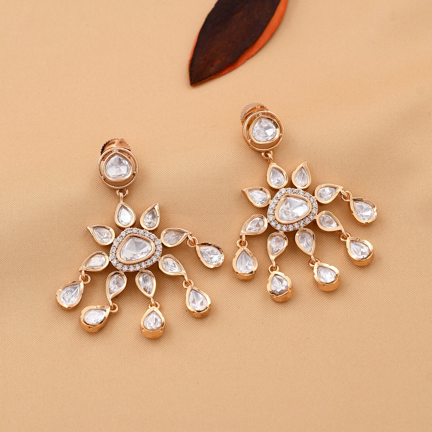 Designer Kundan Polki Necklace Set