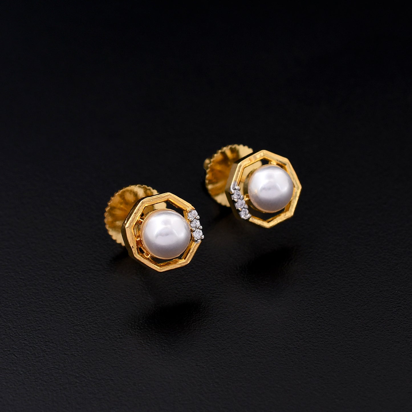 Pearl Design Zircon Pendant Set