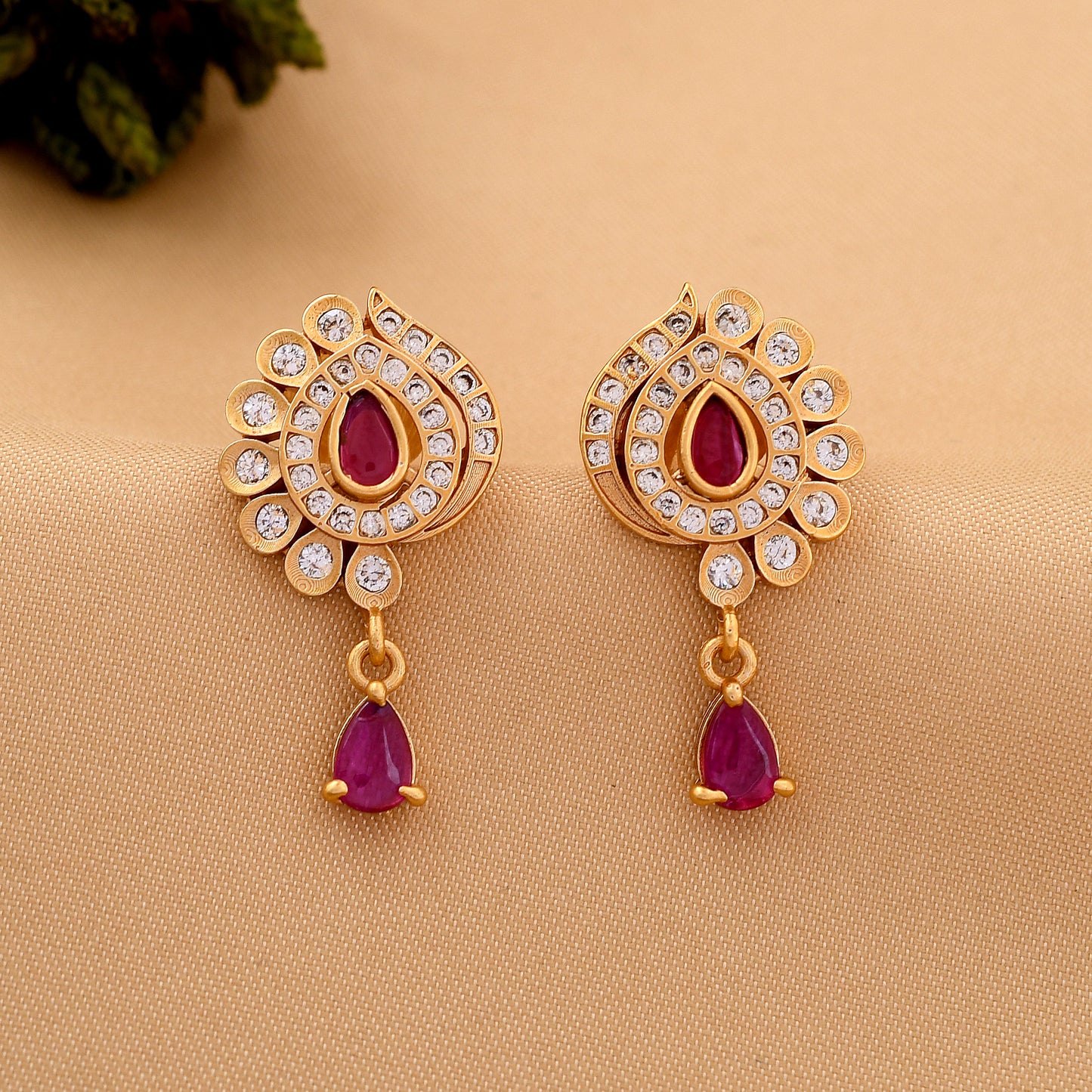 Antique Polish Peardrop Studs