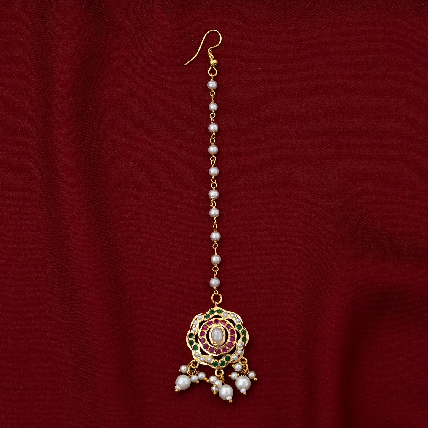 Traditional Navratna Necklace Set