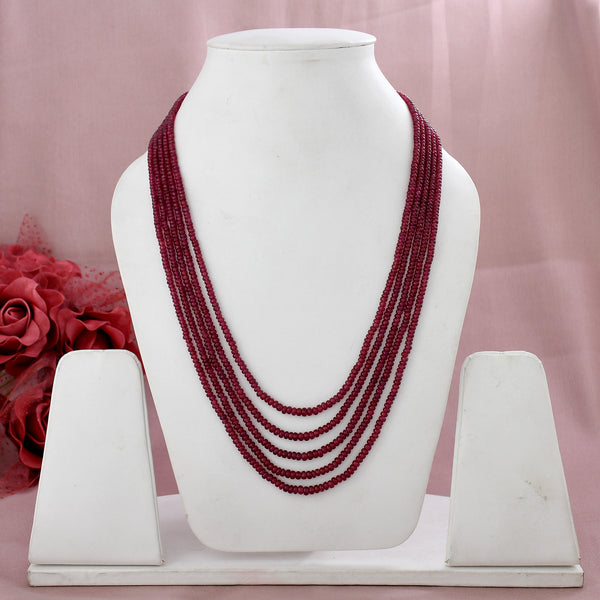 Natural Ruby Gemstone Necklace