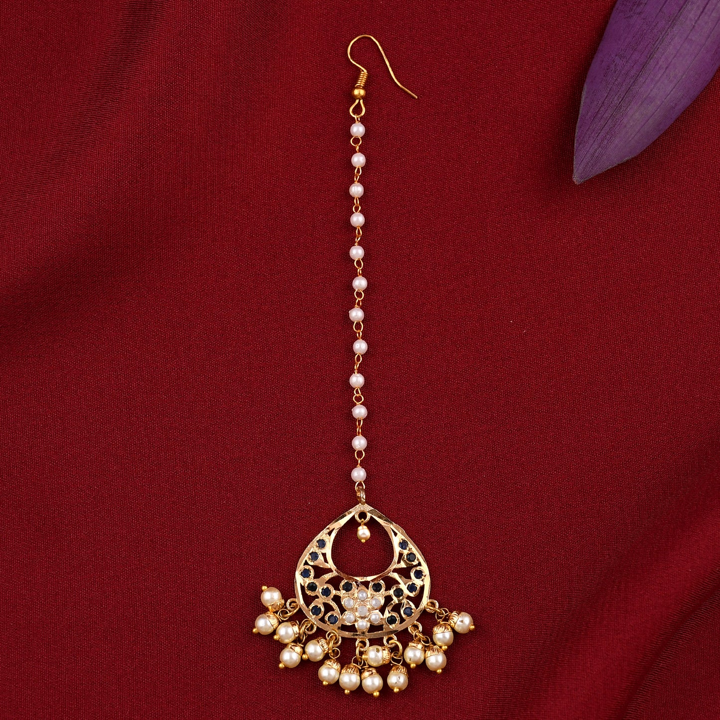 Gold Plated Jadau Necklace Set