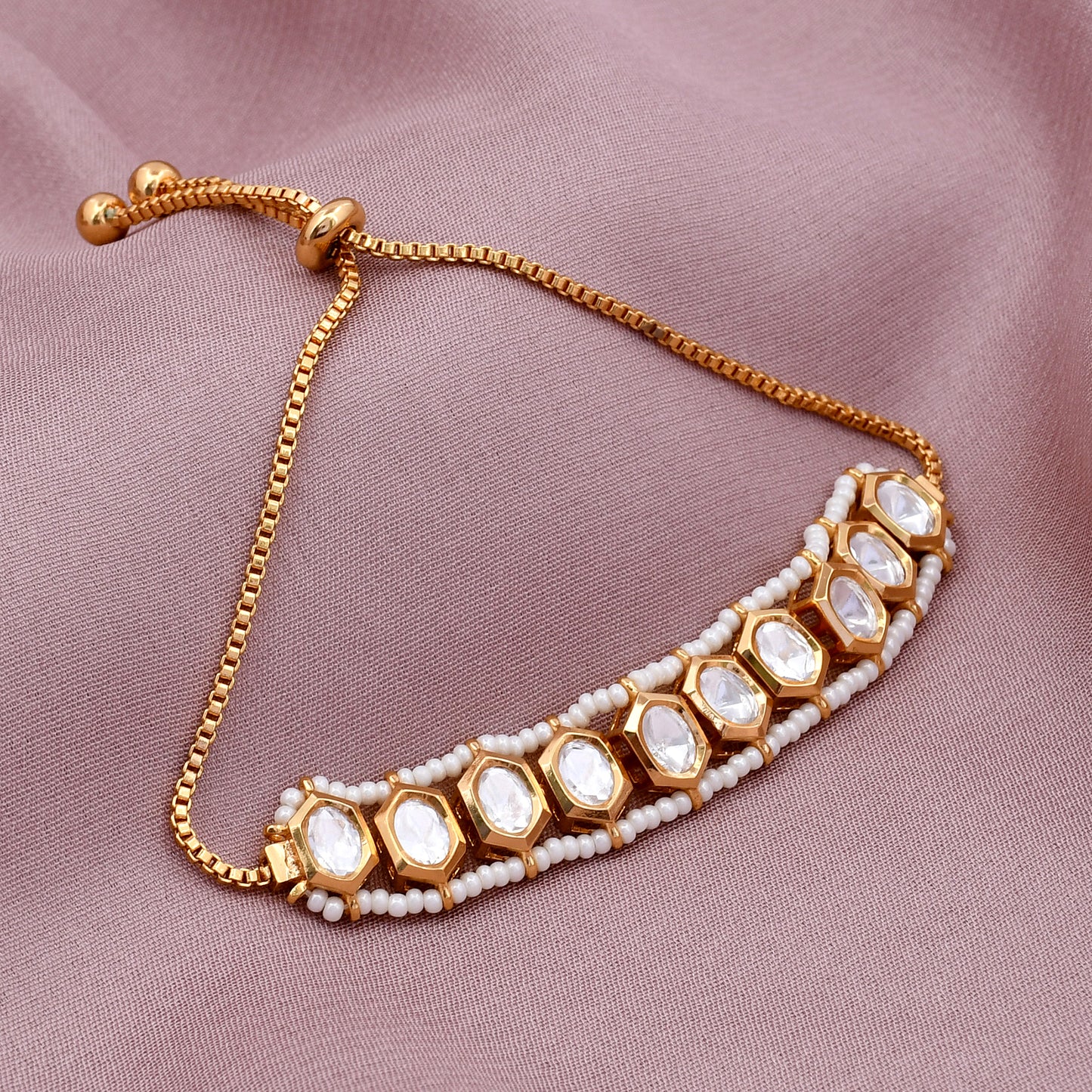 Kundan polki Bracelet