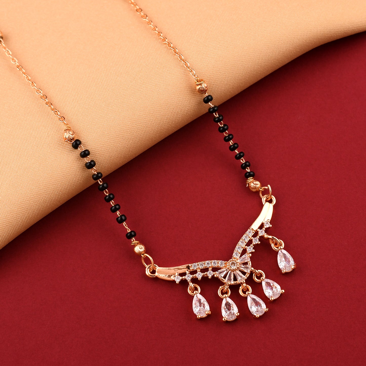 Delicate Rose Gold Plated Mangalsutra