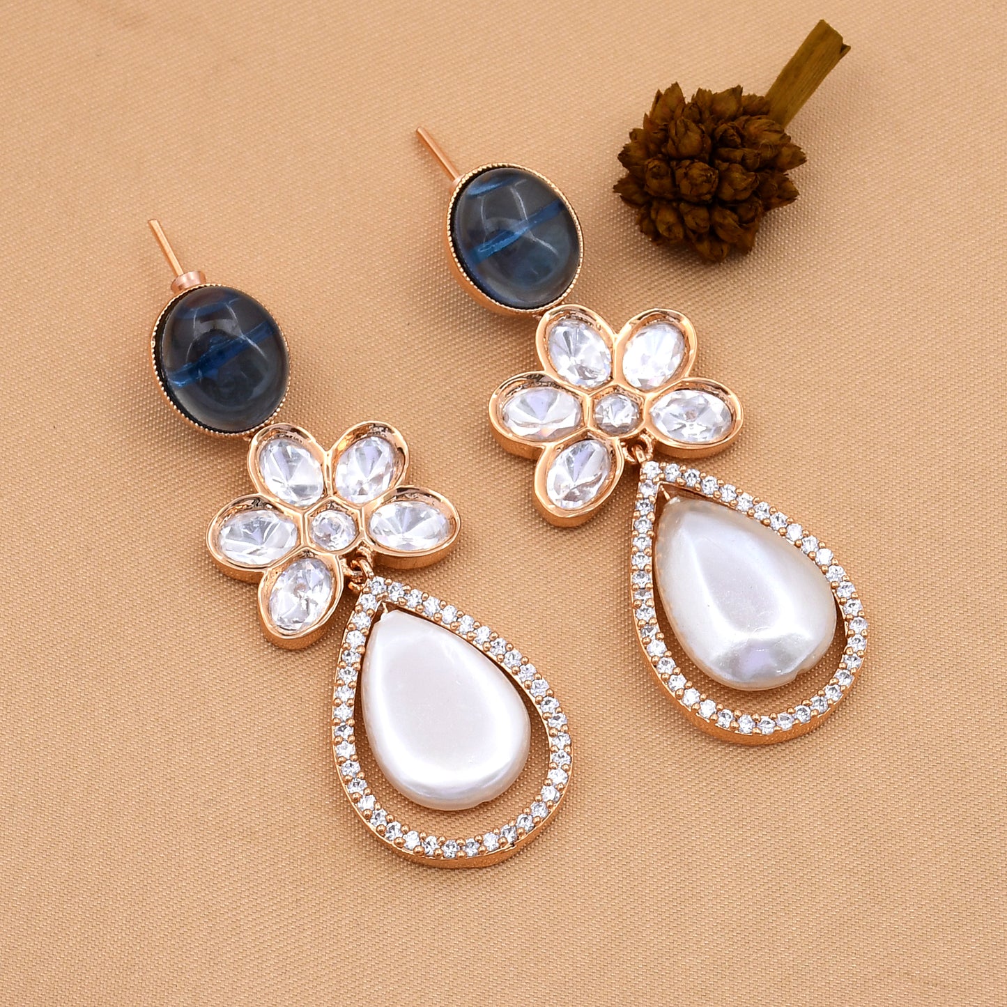 Exclusive Kundan Polki Traditional Earrings