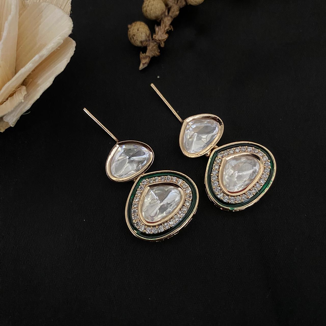 Kundan Polki Earrings