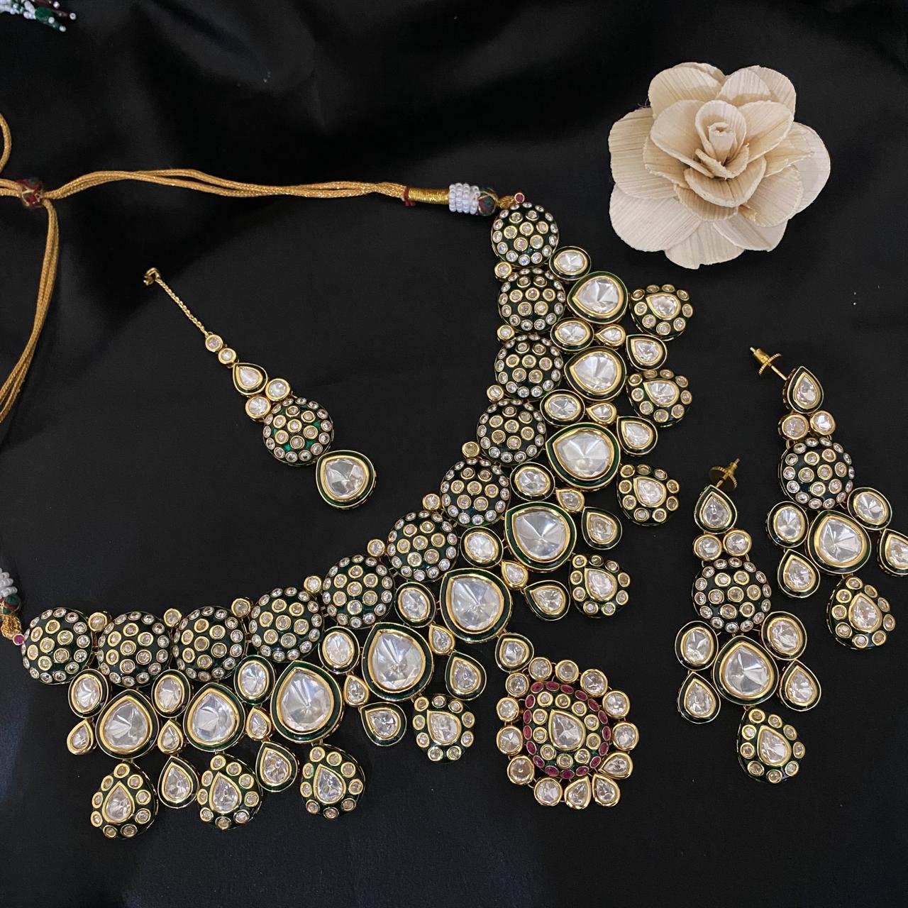 Exclusive Bridal Kundan Polki Choker Set