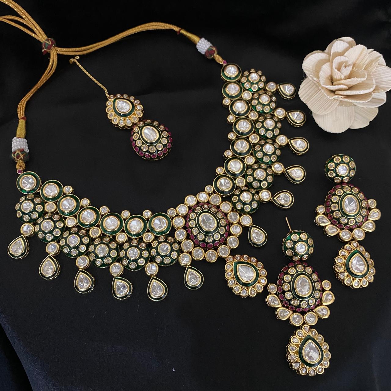 Kundan Meenakari Choker Set