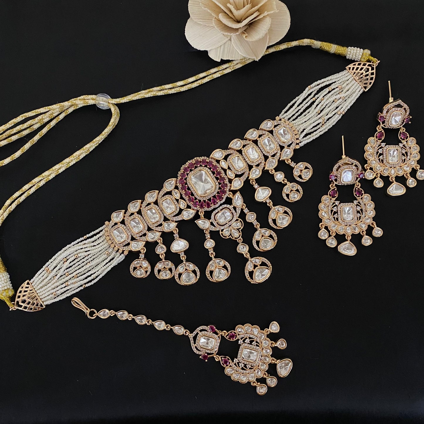 Bridal Kundan Polki Choker Set