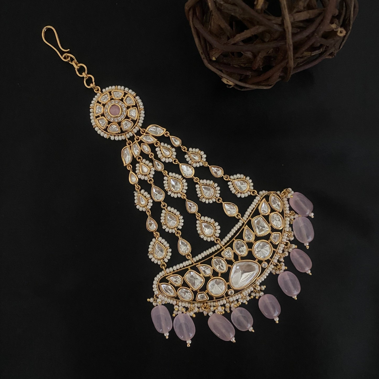 Polki Kundan Jhumar Passa