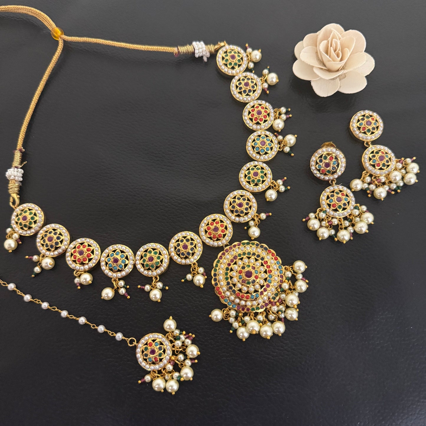Designer Jadaau Necklace Set