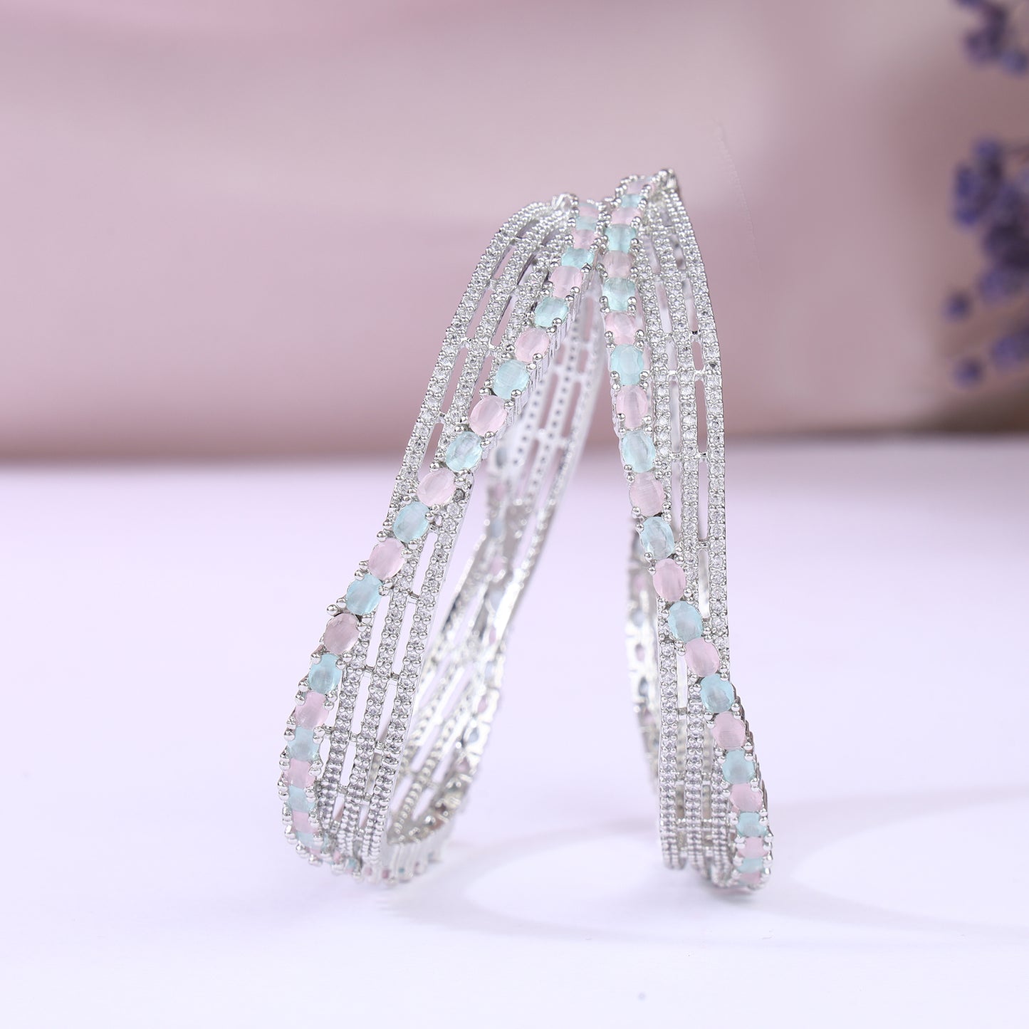 Zirconia Bangles Set