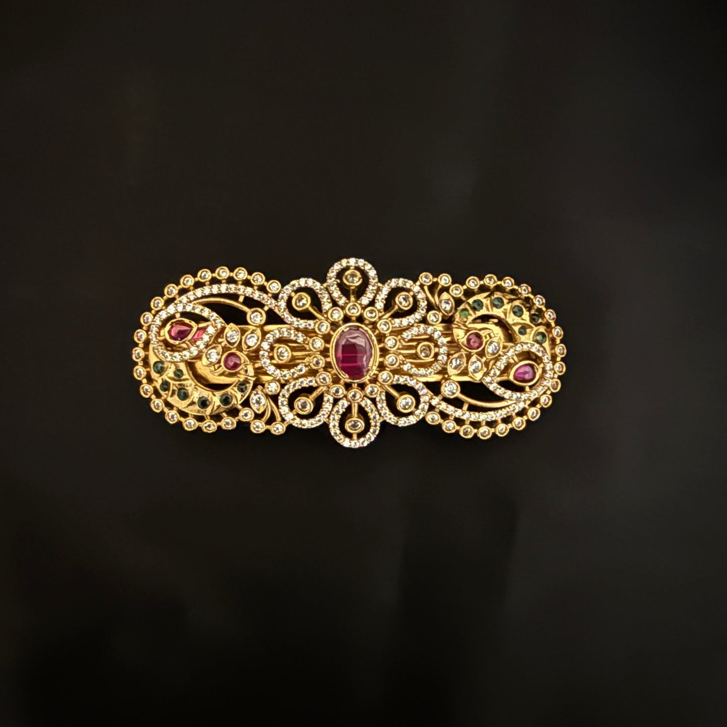 Designer Peacock Hair Clip