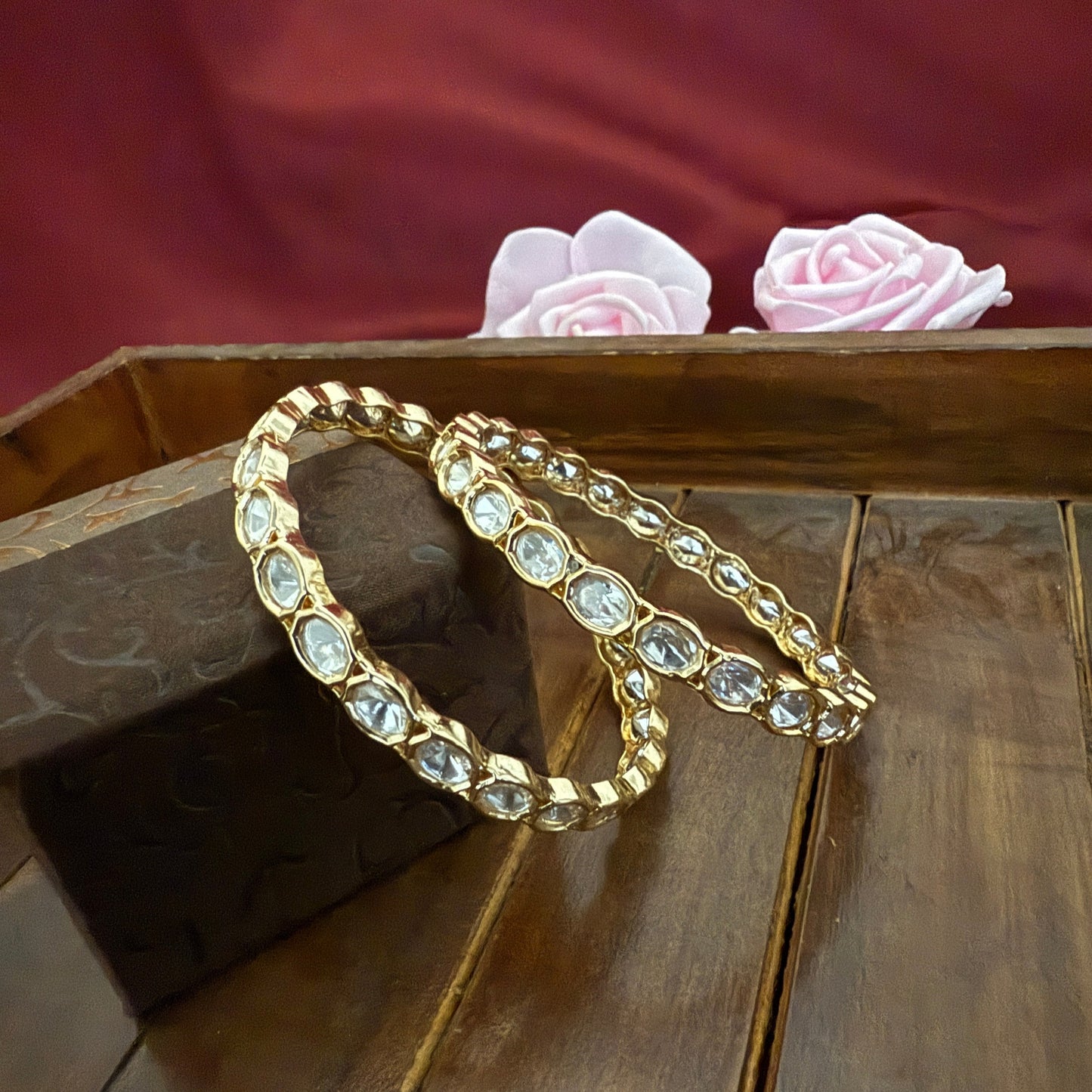 Premium Kundan Polki Bangle
