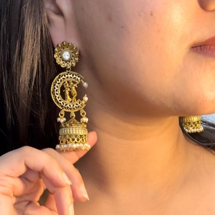Traditional Long Jhumka Earrings