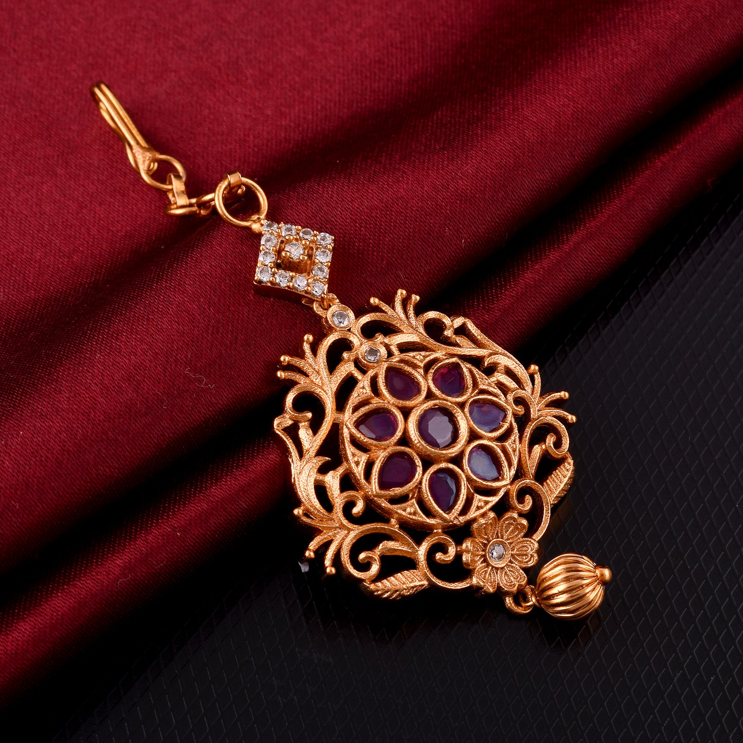 Gold Plated South Maang Tikka