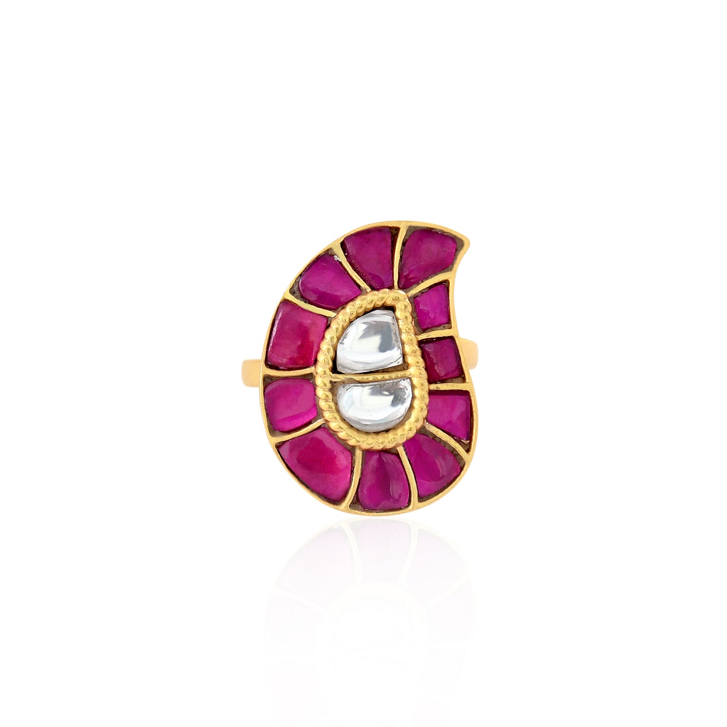 KUNDAN FINGER RING