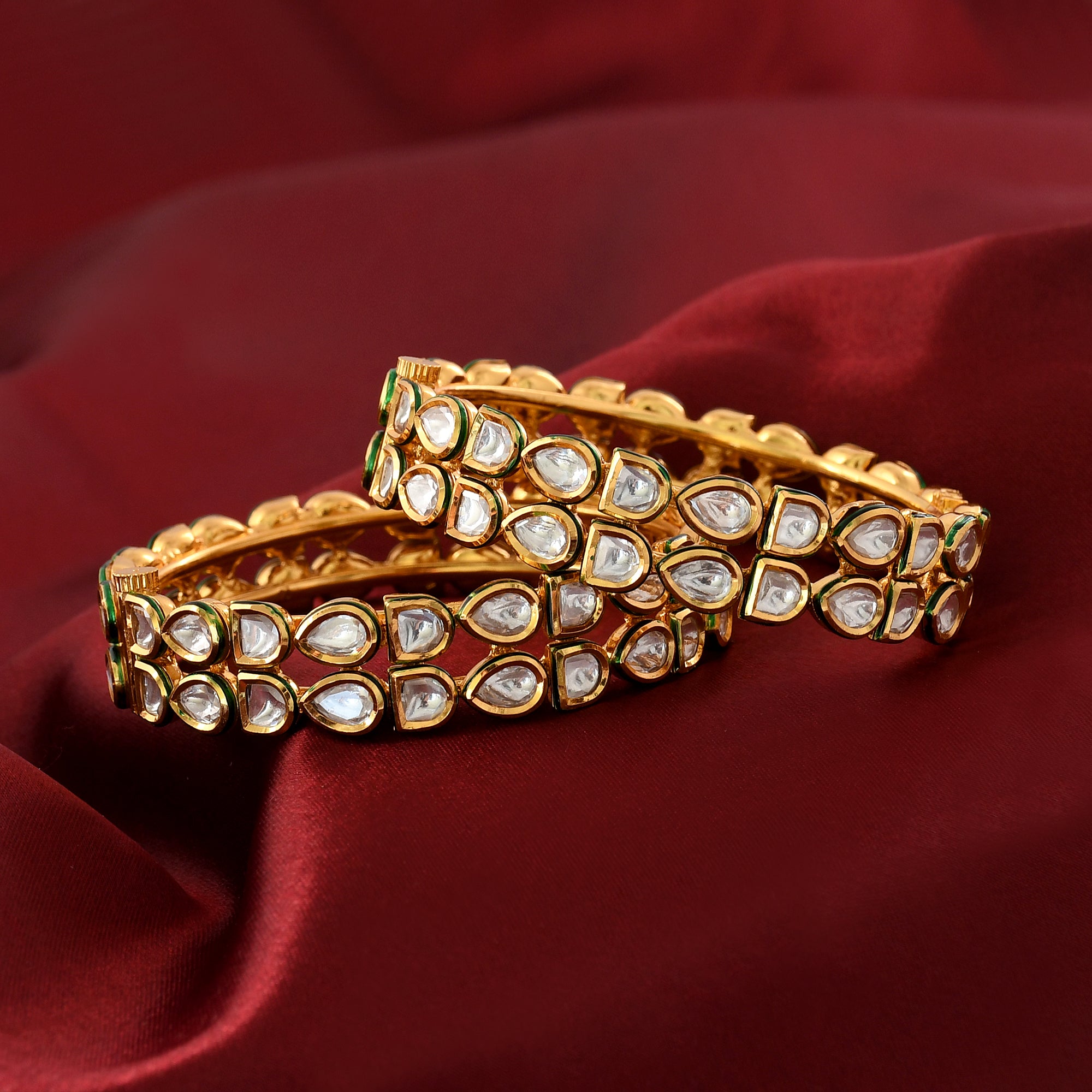 Kundan bangles sale with price