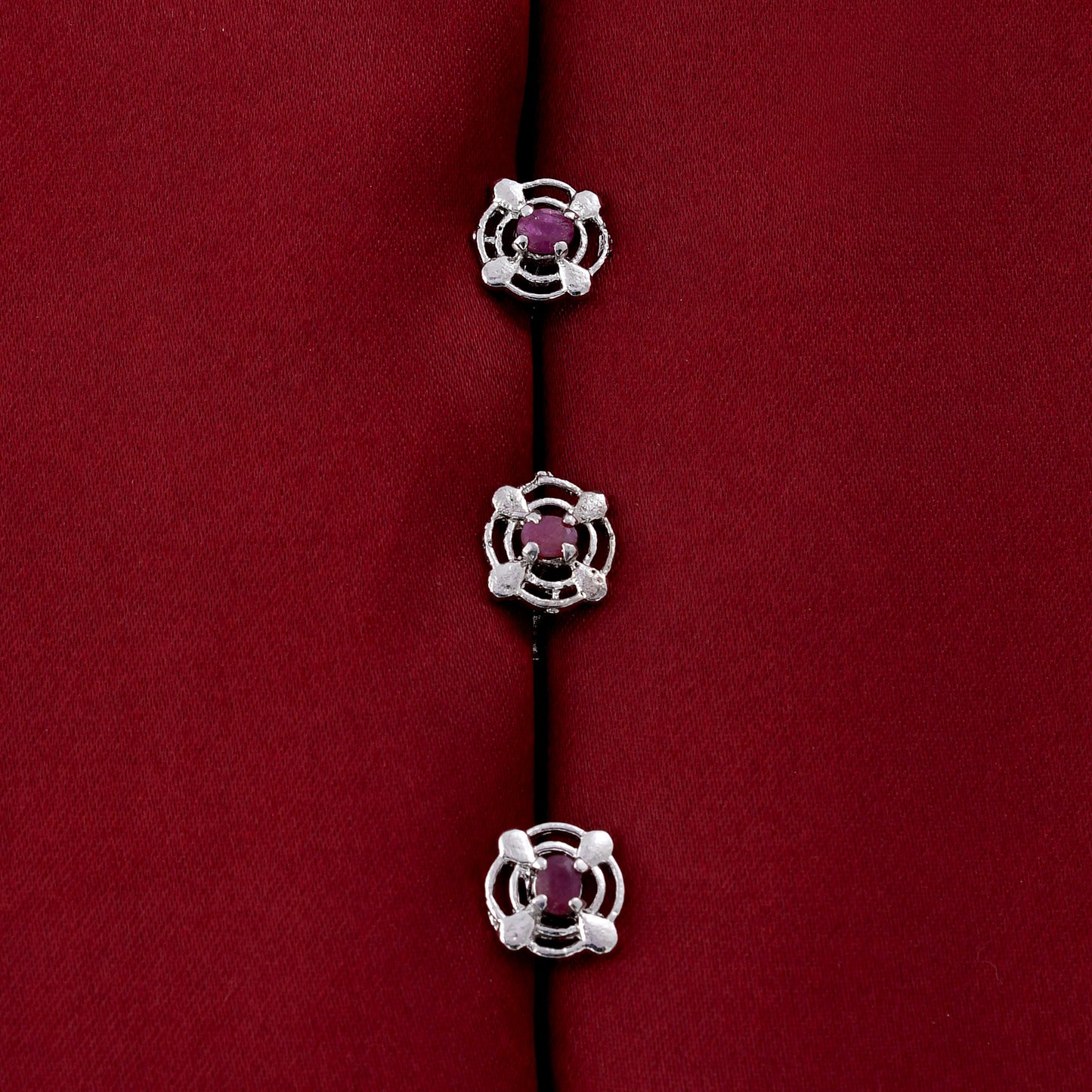 Silver Plated Coat Button