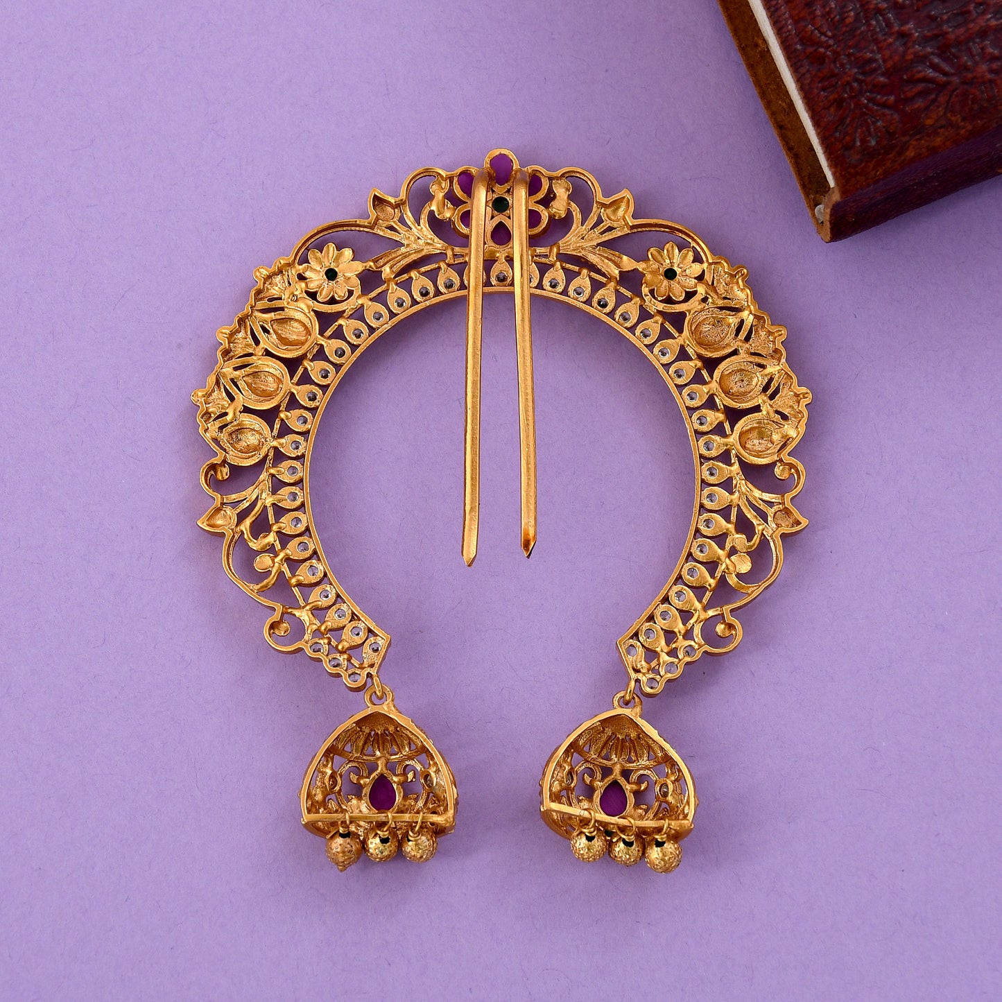 Flower Design Hair Bun Pin