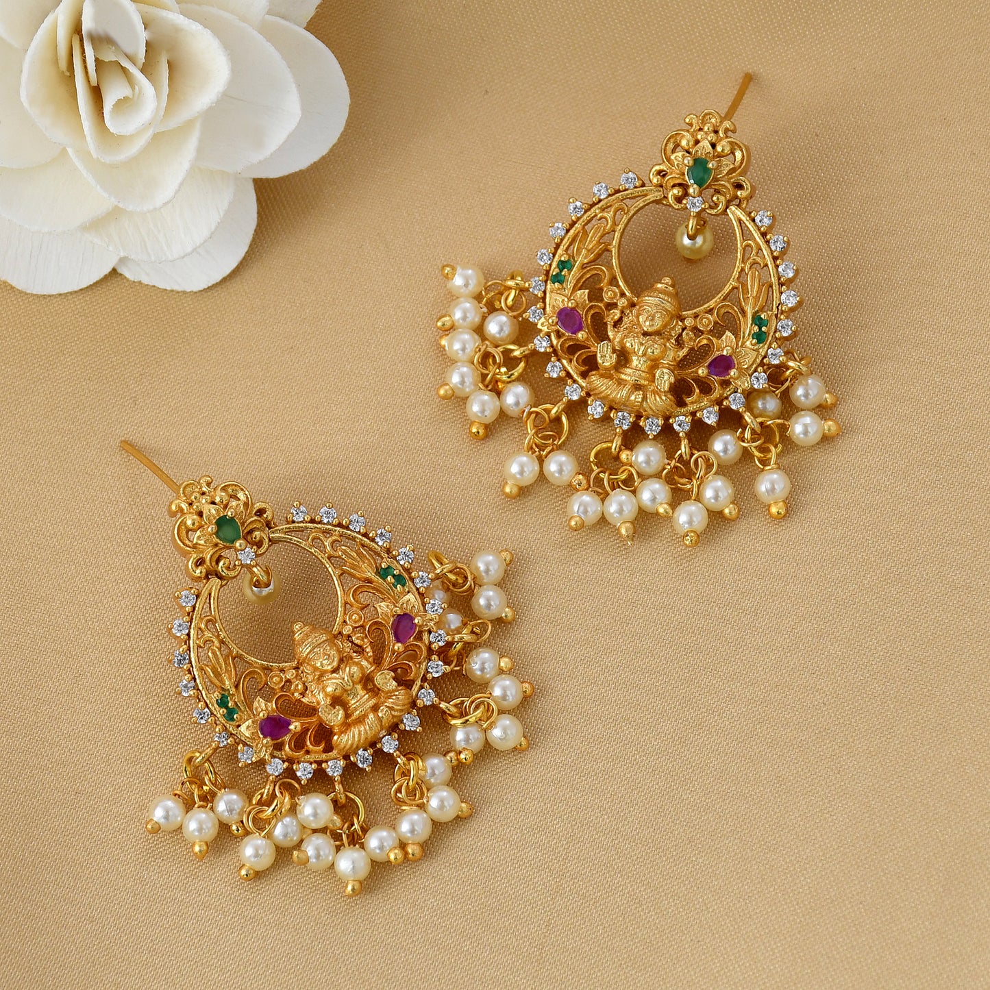 ANTIQUE TEMPLE EARRINGS