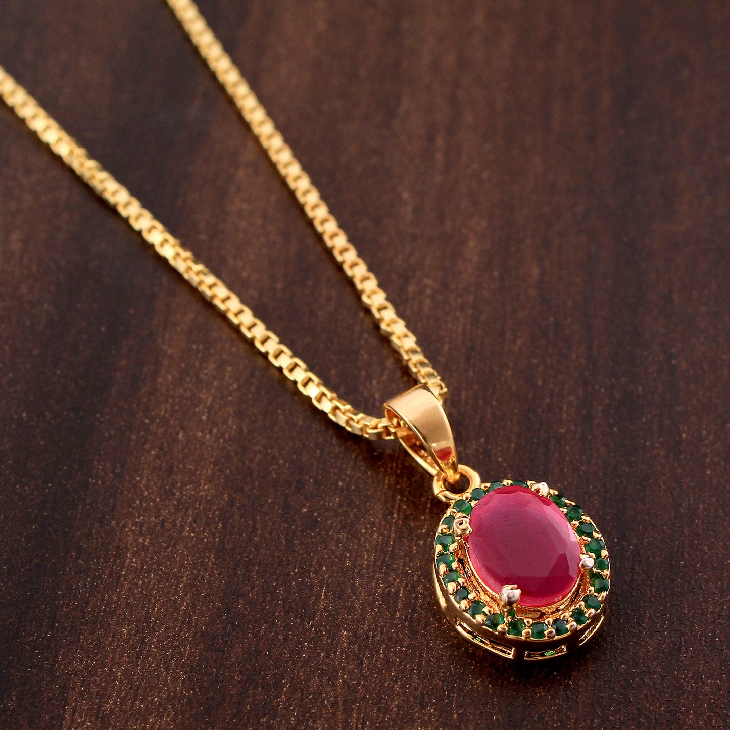 Gold Plated Pendant Set
