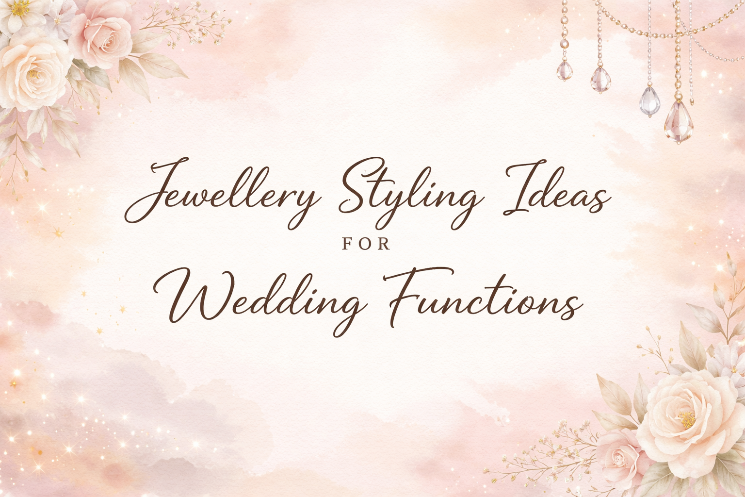 Jewellery Styling Ideas for Wedding Functions