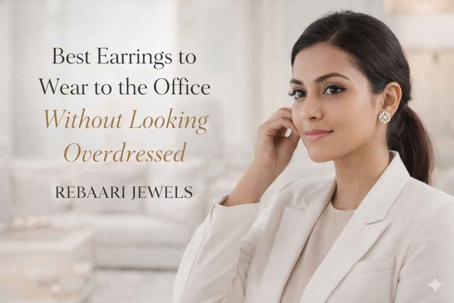 Best Earrings to Wear to the Office Without Looking Overdressed- Rebaari Jewels