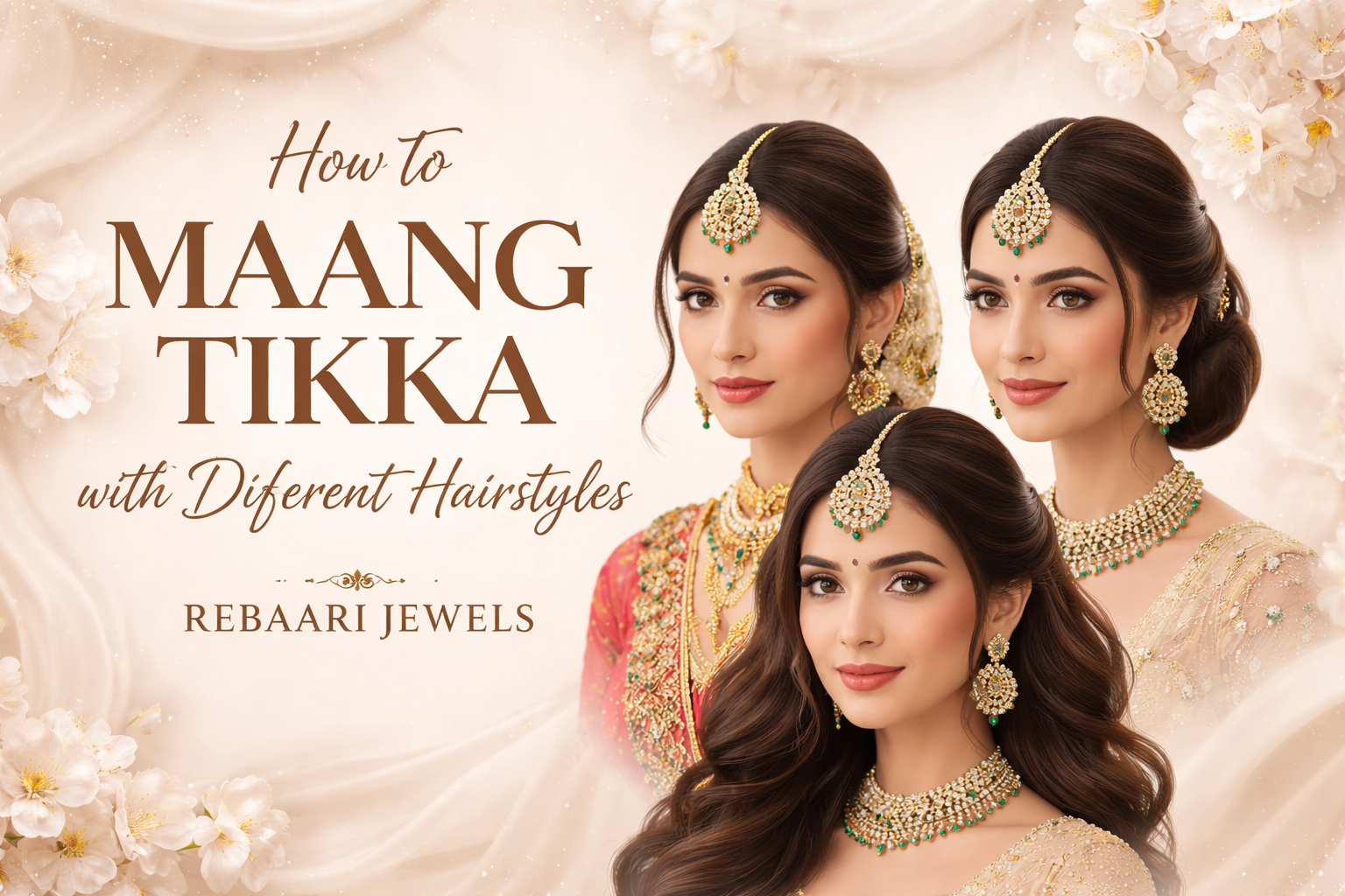 How to Pair Maang Tikka with Different Hairstyles- RebaariJewels