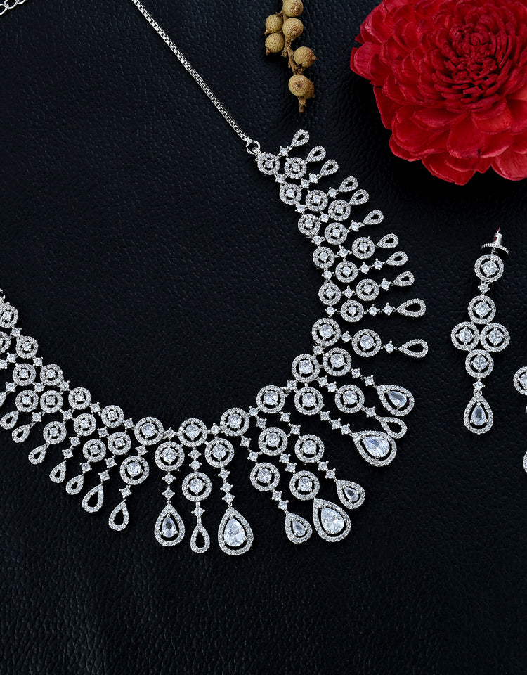 Buy Online Zircon Necklace Sets in India - Rebaari