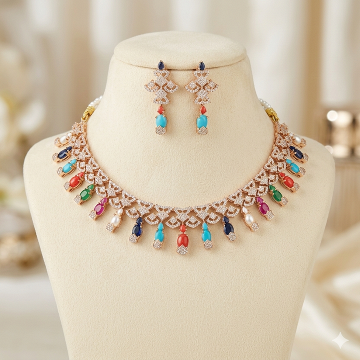 MULTI COLOURS NECKLACE SET
