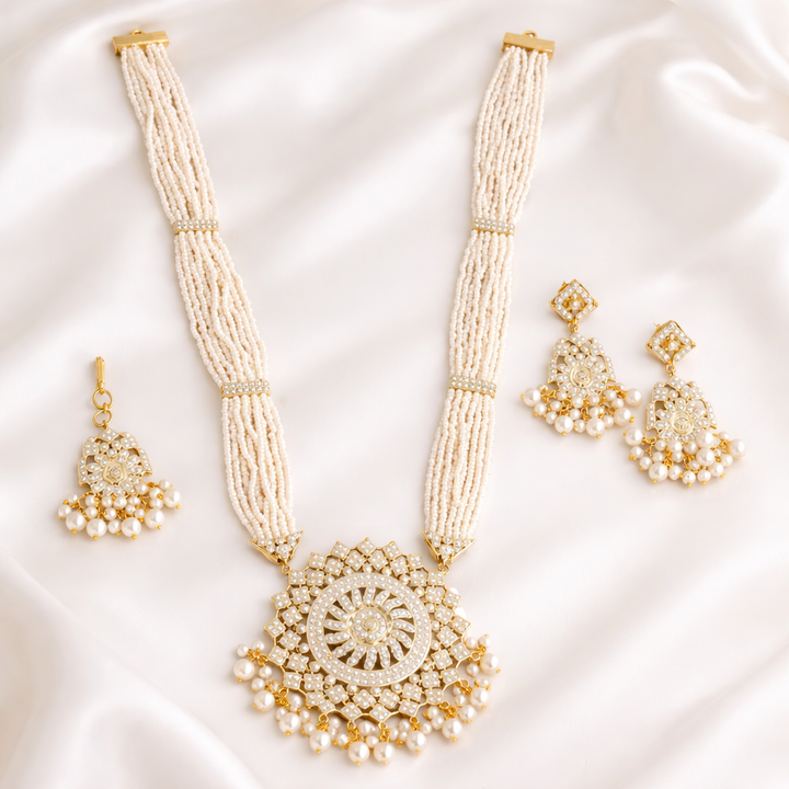 Pear Jadaau Necklace Set