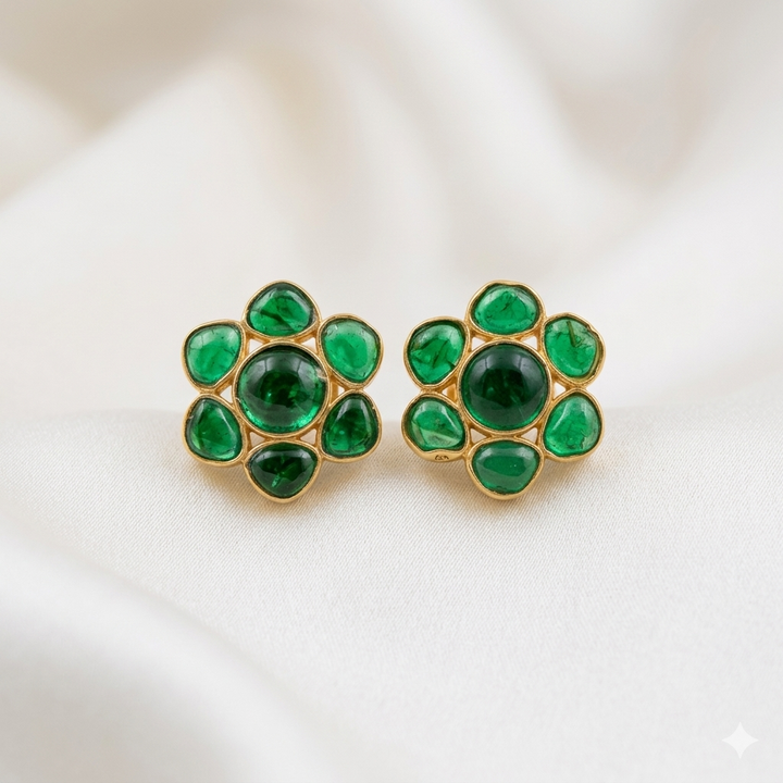 Beautiful Kundan Polki Studs
