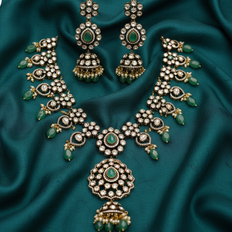 Traditional Victorian Pendant Necklace Set