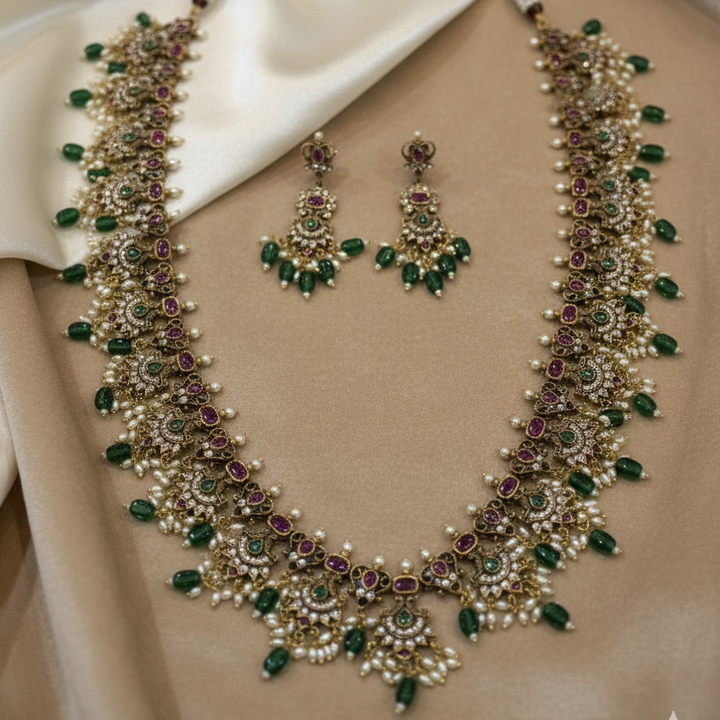 Long Antique Necklace Set