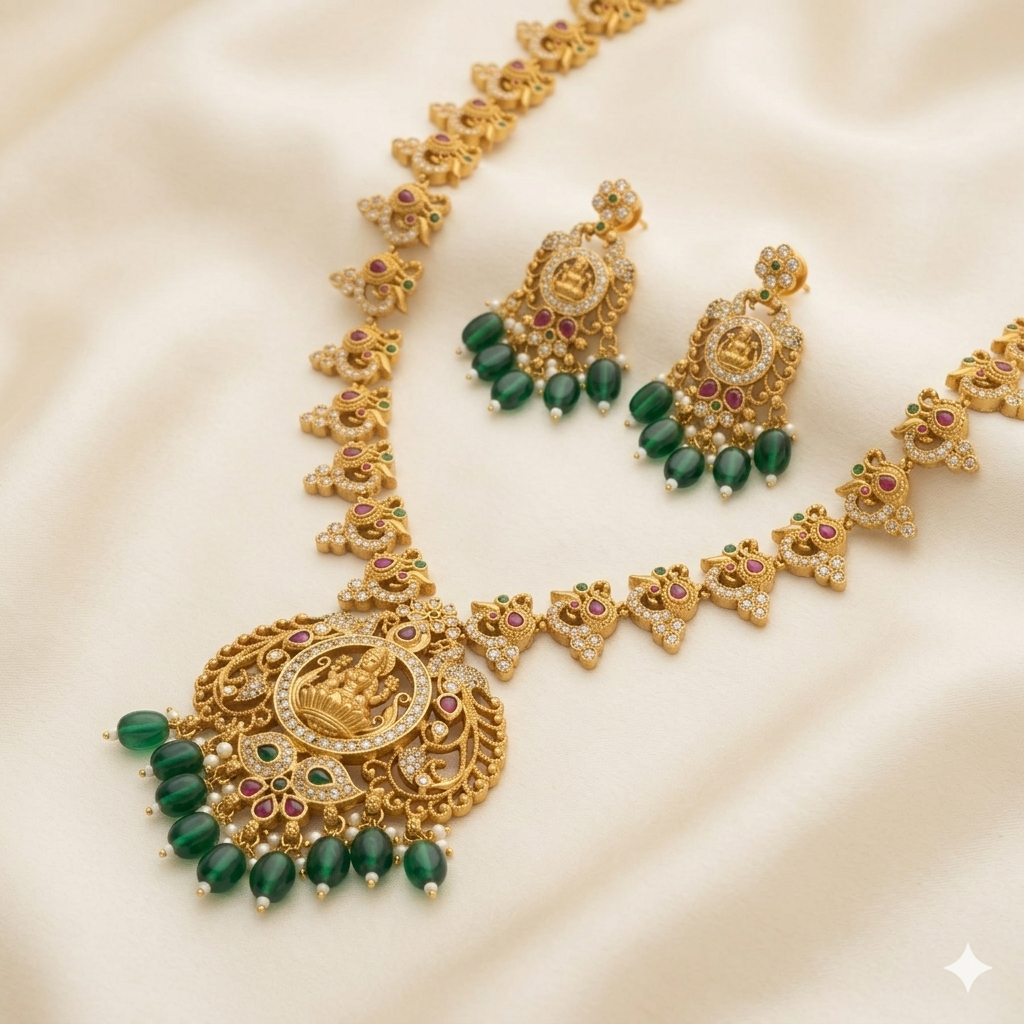 Long Antique Necklace Set