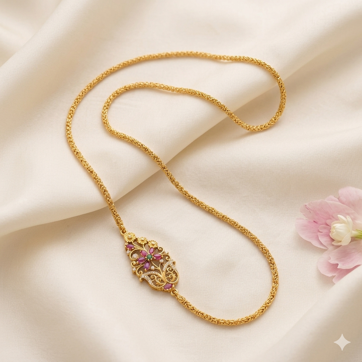 Antique Side Chain Pendant