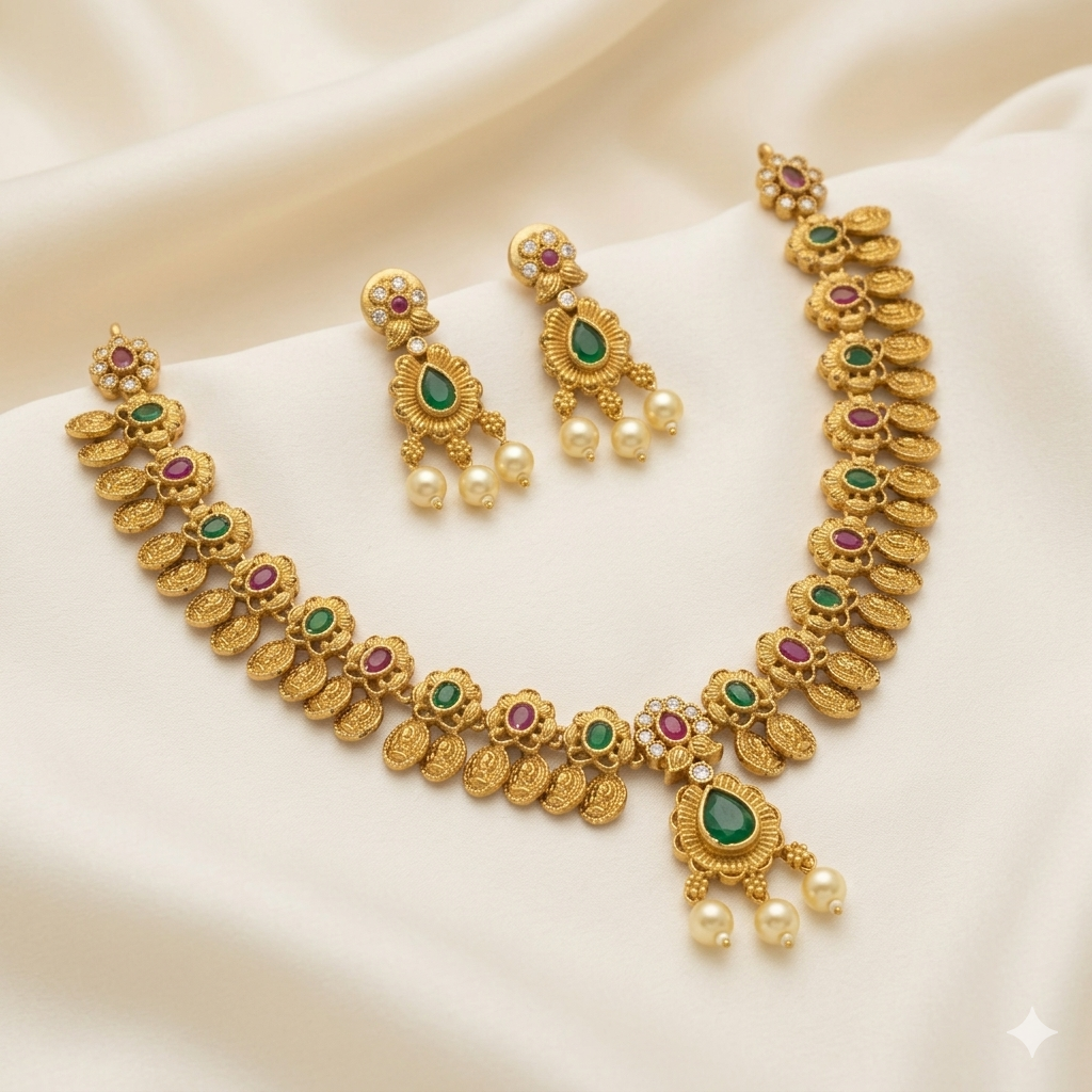 Laxmi Antique Necklace Set