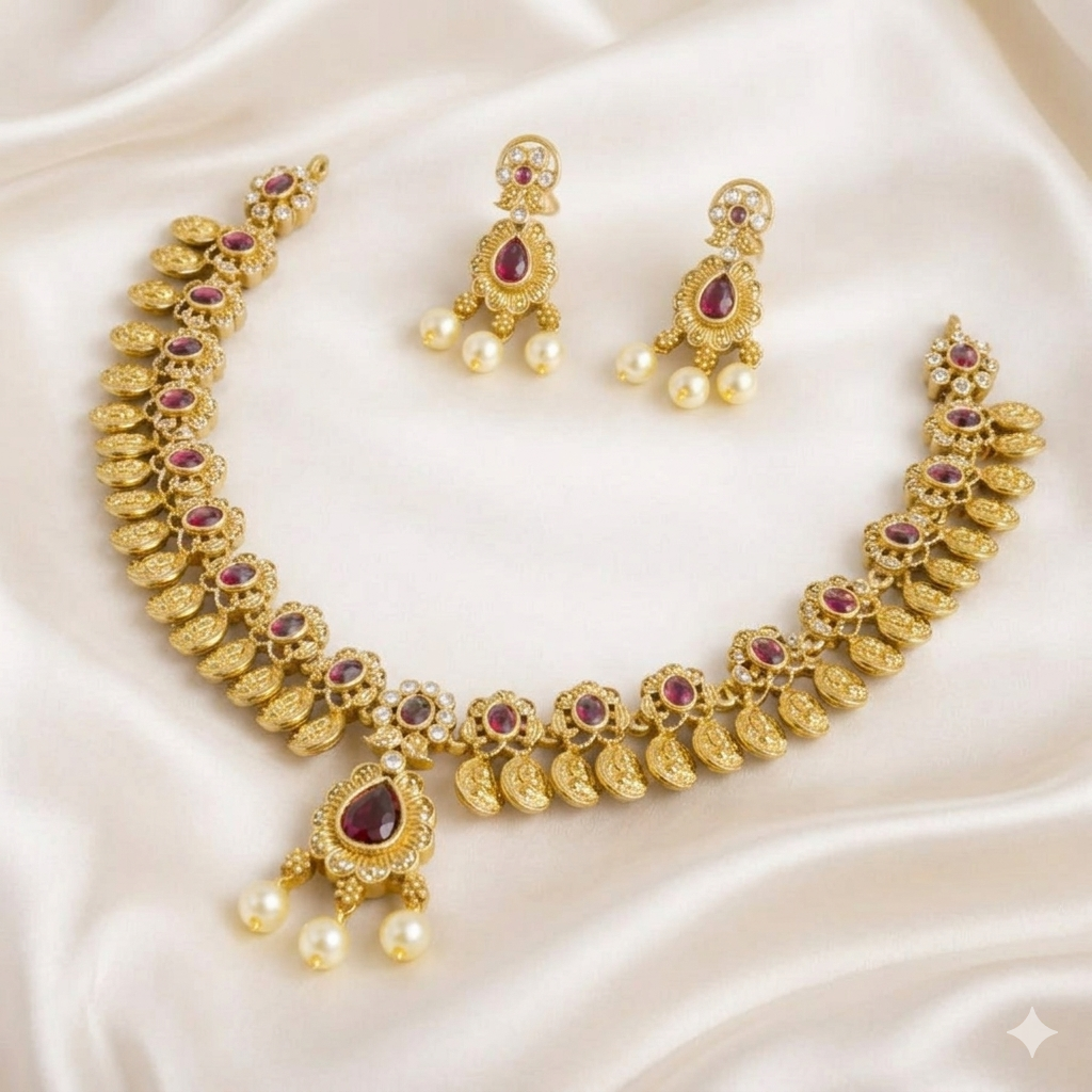 Laxmi Antique Necklace Set