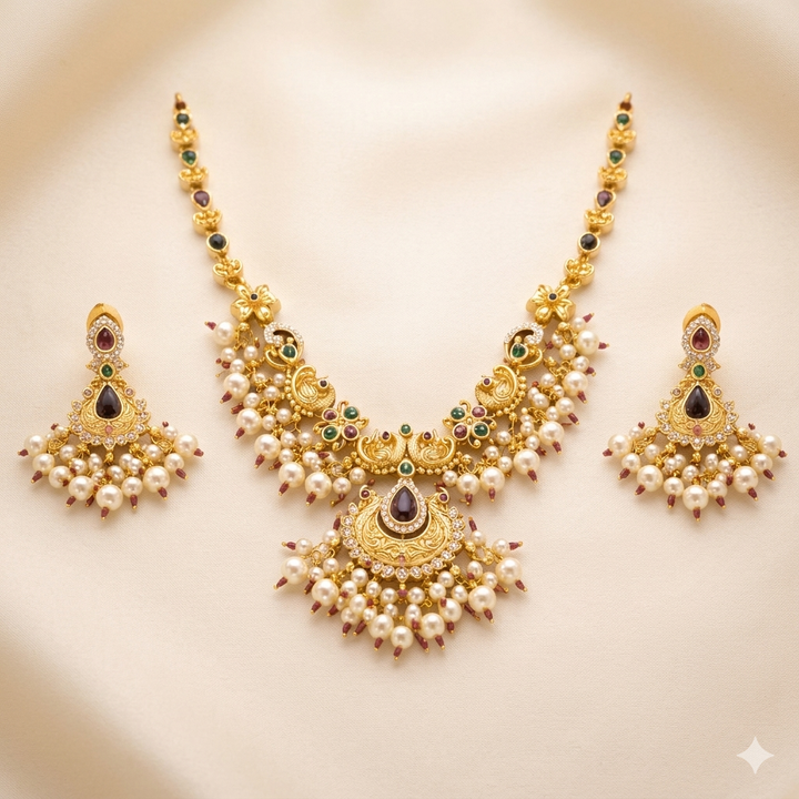 Pecock Designer Necklace Set