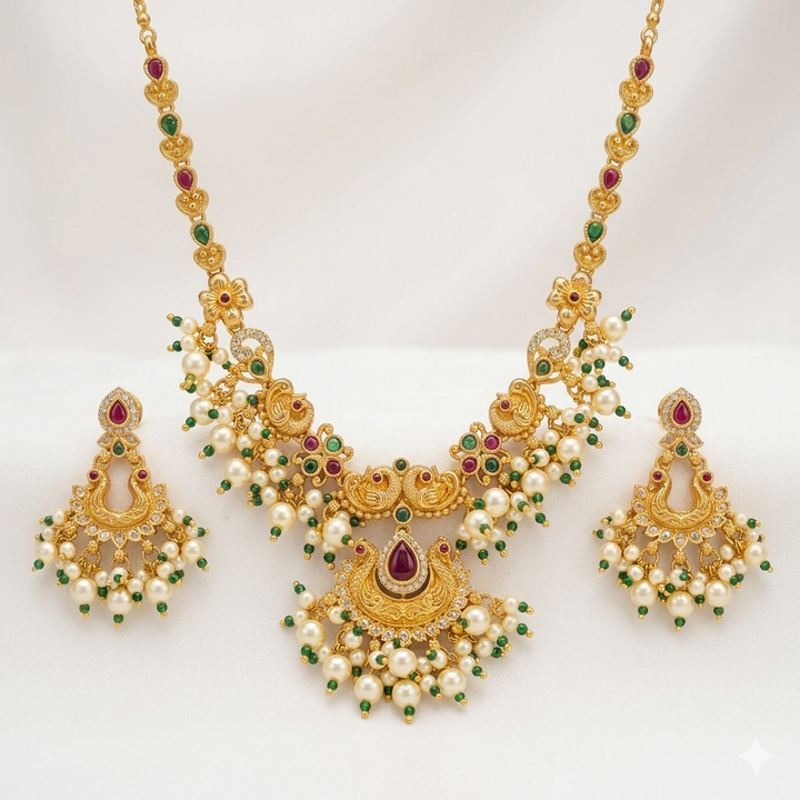 Pecock Designer Necklace Set