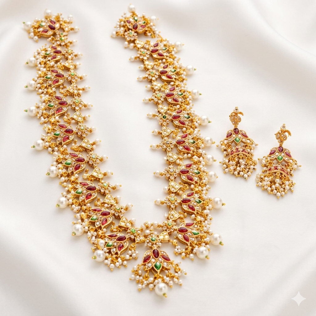 Long Antique Necklace Set