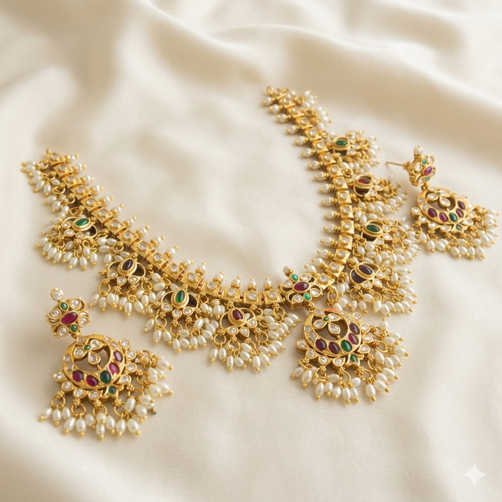 Pearl Antique Necklace Set
