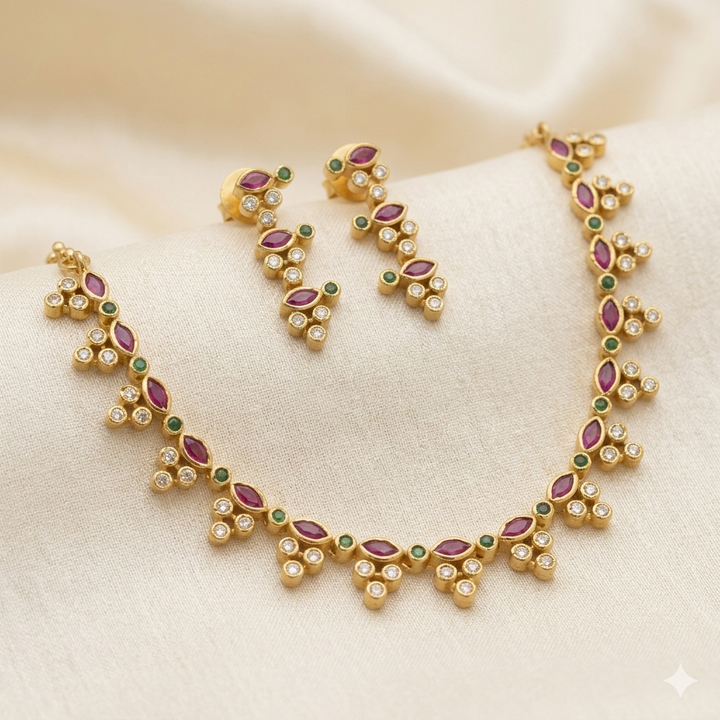 Diamond Jewelery Set Necklace