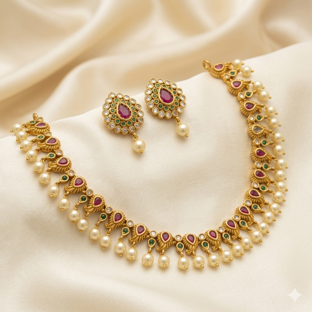 Antique Gold Necklace Set