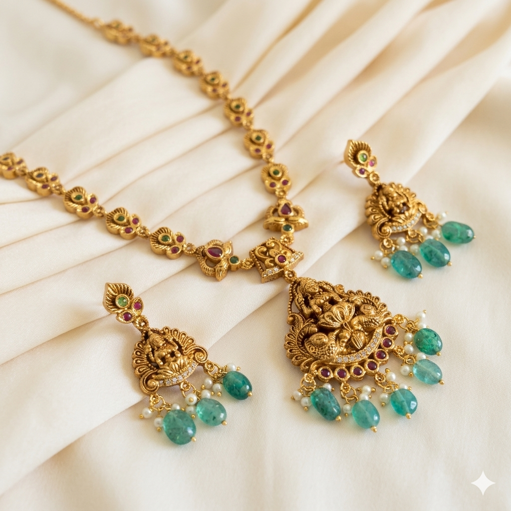 Royal Devi Temple Necklace Set