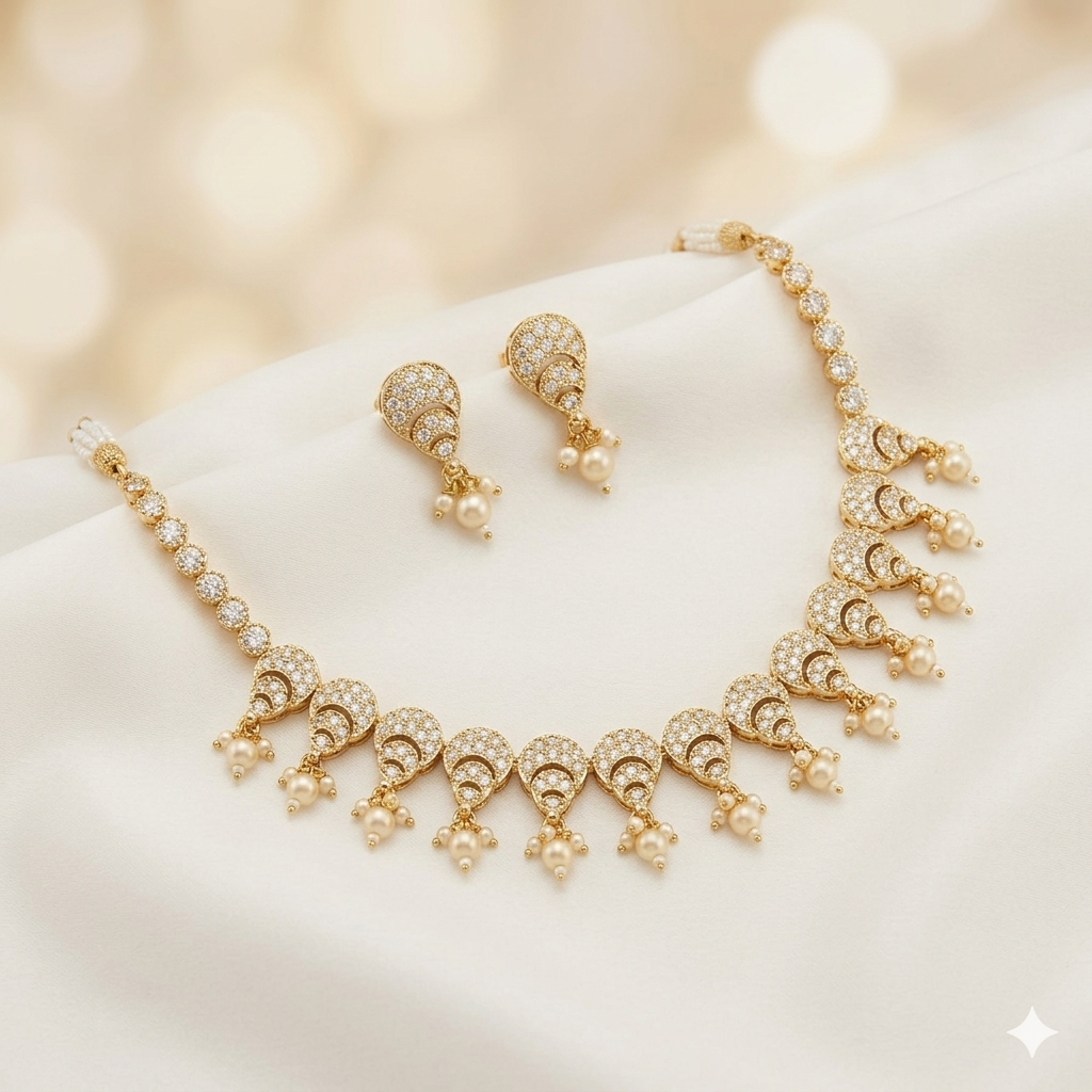 Elegant Jadaau Necklace Set