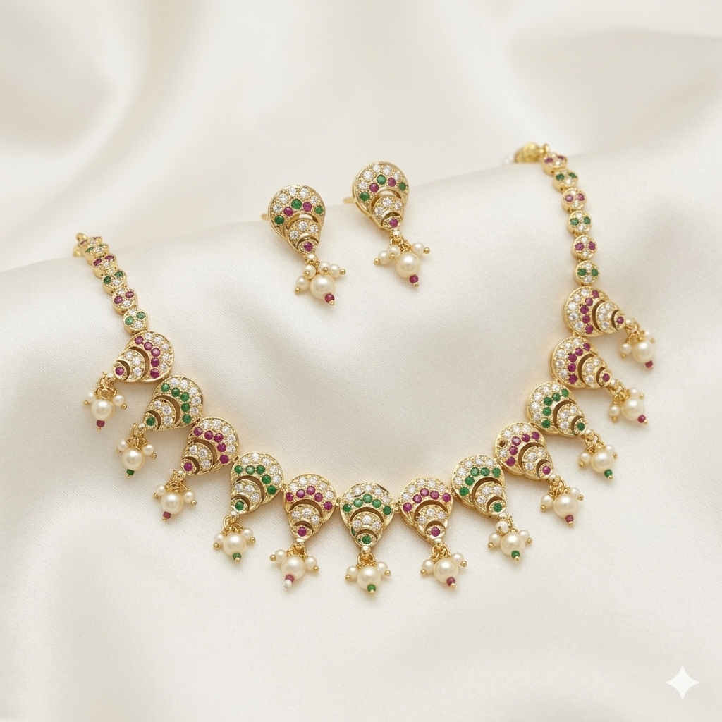 Elegant Jadaau Necklace Set